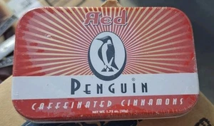 Penguin Red Caffinated Cinamons Tin 25 Servings Sealed New - Full/Never Opened - Picture 1 of 6
