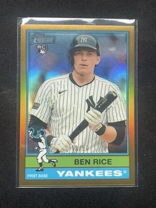 Topps Heritage Ben Rice Rookie Gold 2025/50 refractor New York Yankees #406 radiocontrol - Imagen 1 de 4
