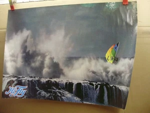 Hi Fly Sail Boarding / Wind Surfing Poster, 23-1/2" High x 33" Wide, Vintage - Picture 1 of 10