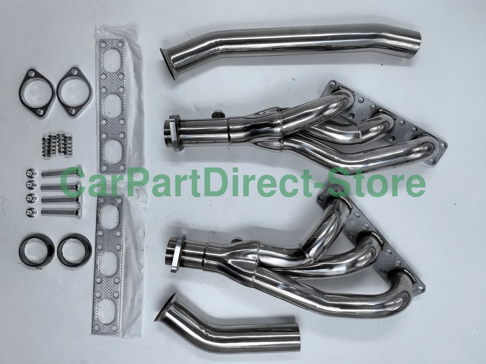 4PCS Performance Exhaust Manifold Headers for BMW E46 E39 Z3 2.5L 2.8L 3.0L L6 - Image 1 of 3