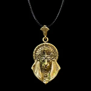 Authentischer altägyptischer Altertümer Ägyptisches Kupfer Sekhmet Anhänger Ägypten v. Chr. - Bild 1 von 3