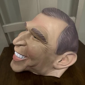 George W. Bush Mask Soft Vinyl Vintage Cesar 1999 Halloween Costume NWOT - Picture 1 of 5