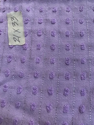 Vintage Lavender Silver Morgan Jones Chenille Bedspread FABRIC~ 21 X 33” - Image 1 of 2
