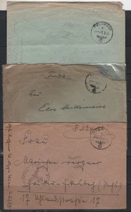 GERMANY 3rd REICH 1940s 5 NAZI CENDORED MAILED FELDPOST COVERS - Picture 1 of 2