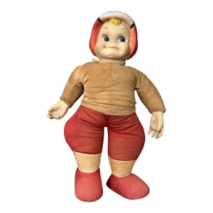 RUSHTON STAR CREATION ARCHIE AUTOGRAPH Football Rubber Face Doll Vintage Toy - Bild 1 von 8