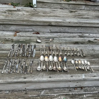 CONJUNTO DE TALHERES DE OURO ERCUIS FRANCE FRENCH LAGON W 73 peças - Imagem 1 de 4