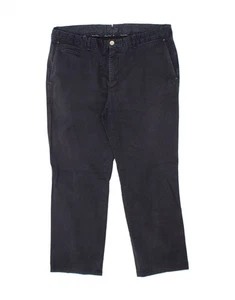MASSIMO DUTTI Mens Straight Chino Trousers EU 46 XL W36 L26 Navy Blue AY01 - Picture 1 of 3