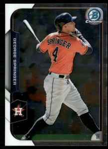 2015 BOWMAN CHROME GEORGE SPRINGER HOUSTON ASTROS #17 - Picture 1 of 2