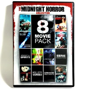 8-Film Midnight Horror Coll. V.1 (2-Disc DVD, 1980-2007)  Jamie Lee Curtis - Picture 1 of 4