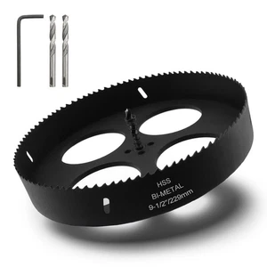 9.5-inch Hole Cutter with Drill Bit and Hex Wrench Drilling Holes Bi-Metal Ho... - Picture 1 of 9