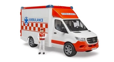 BRUDER,Mercedes Benz Sprinter Ambulance with driver, 1/16, BRU2676 - Image 1 of 4