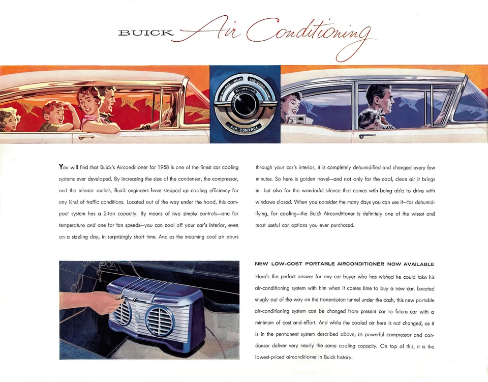 1958 Buick Factory Air Conditioning showroom Wall print 13 x 16 Giclee print - Image 1 of 1