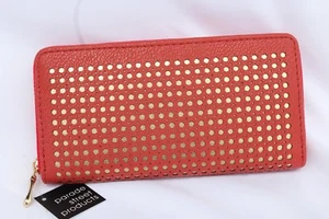 NEU PARADE STREET ORANGE GOLD PHOEBE GELDBÖRSE MIT REISSVERSCHLUSS KUNSTLEDER - Bild 1 von 2