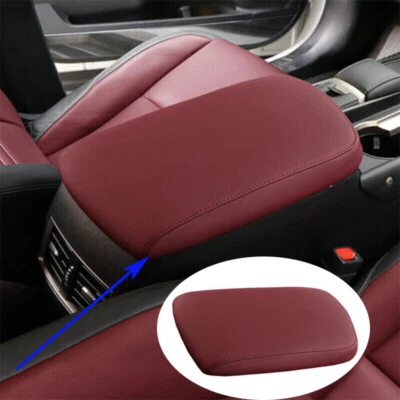 Reposabrazos de consola central de cuero rojo embellecedor de caja para Lexus NX200t 300h 2015-2021 Foto 1 de 4