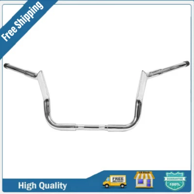 10" Silver Replacement Handlebar For Harley Davidson Street Electra Glide - Imagem 1 de 4