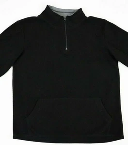 Youth Boys Children's Place Sweater Fleece XXL 16 Black PullOver 1/4Zip 100%Poly - Picture 1 of 6