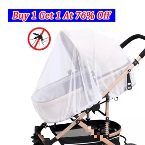 Summer Mosquito Insect Mesh Fly Net For Baby Stroller Pushchair Pram Accessories - Picture 1 of 11