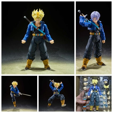 SHF Dragon Ball Z Super Saiyan Trunks 6in Action Figure Box Set Cover
