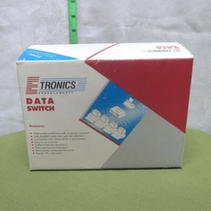 DATA SWITCH BOX Etronics vtg 25-Pin Female Connectors multi-computers 1990s - Picture 1 of 5