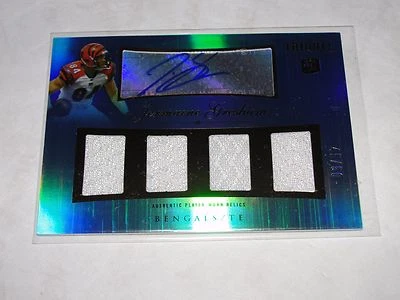 2010 Topps Tribute JERMAINE GRESHAM Quad RC JSY Auto Blue/30 Bengals CARDINALS - Image 1 of 2
