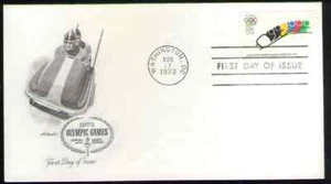 US. 1461. 8c. Bobsledding & Rings, 11th Winter Olympic Game. Artmaster FDC 1972 - Picture 1 of 1