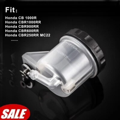Tanque de óleo reservatório fluido freio dianteiro para Honda CB 1000R CBR 1000RR 900RR 600RR - Imagem 1 de 4