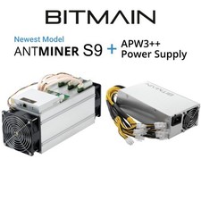 Antminer S9 13.5TH/s-Including Bitmain APW3++ PSU-Immediate Shipping