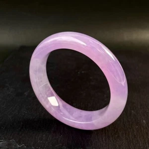 【KATHY JADE】Brazalete Brazalete Jadeíta Lavanda Esmeralda Helada《54mm》《Grado A》 - Imagen 1 de 4