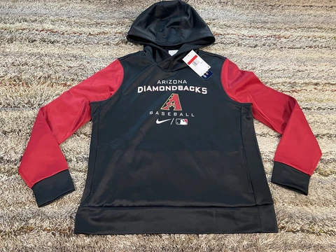 Nike Therma-Fit MLB Arizona Diamondbacks Hoodie Sweatshirt Womens Large $80 Cover
