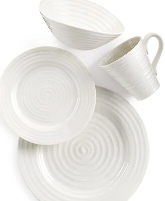 Portmeirion Sophie Conran 3 Piece Place Setting (MISSING BOWL) White NEW - Image 1 of 4