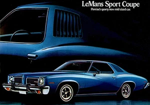 1973 Pontiac LeMans Sport Coupe - Promotional Advertising Poster - Picture 1 of 1