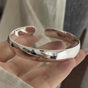 EDLES Armband 925 SILBER massiv Armkette Ring dünner ARMREIF Armzange Zirkonia - Bild 1 von 4