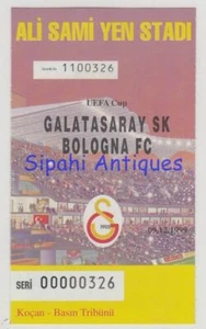 GALATASARAY - BOLOGNA FC 1909 / 2000 UEFA CUP MATCH SOCCER FOOTBALL TICKET - Picture 1 of 2