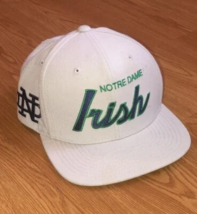 Notre Dame Fighting Irish Script Mitchell & Ness NCAA Snapback Hat Embroidered - Picture 1 of 11