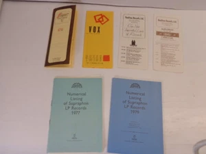 Lot Of 6 Vox - Turnabout - Qualitton - Supraphon Record Catalogs 1967/68 & 70's - Imagen 1 de 10