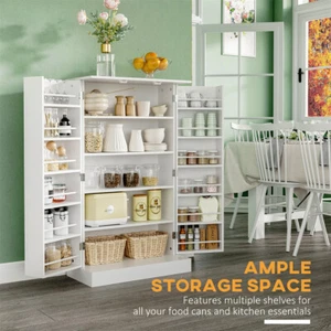 Stylish Kitchen Storage Cabinet Pantry Organizer Space Saving Design - Picture 1 of 6