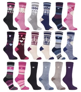Heat Holders Lite - Ladies Thin Winter Thermal Socks in 5 colours, 4-8 UK 37-42 - Picture 1 of 45