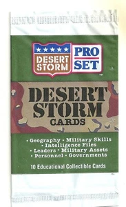 1991 PRO SET DESERT STORM - EMPTY WRAPPER - PRODUCED BY PRO SET - Picture 1 of 1