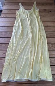 Vintage Vassarette Women’s Satin nightgown size 36 Yellow G12 - Picture 1 of 6