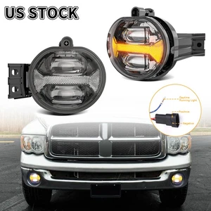 Luces antiniebla LED DRL de parachoques de 2 piezas para Dodge Ram 1500 2002-2008 Ram 2500 3500 03-2009 - Imagen 1 de 16