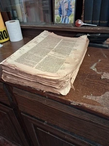 600 Foxe's Book Of Martyrs Loose Pages 1577 Print Date. 2nd Edition  13" X 10.5" - Bild 1 von 14