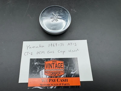 Yamaha 1969-71 AT-1 125cc CT-1 175cc OEM tapa de gasolina usada Foto 1 de 4