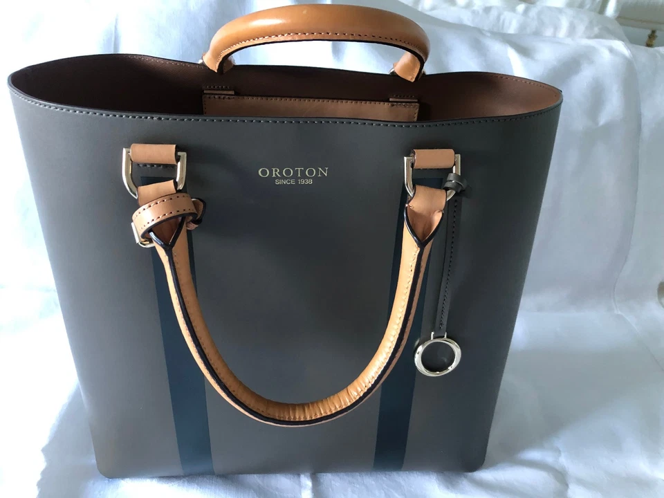OROTON Sydney Tote in dark olive/macron - Image 1 of 4