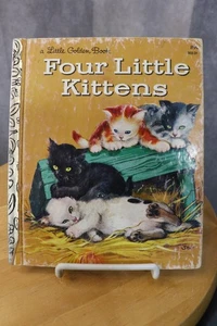 Vintage 1957 Four Little Kittens A Little Golden Book - Imagen 1 de 4