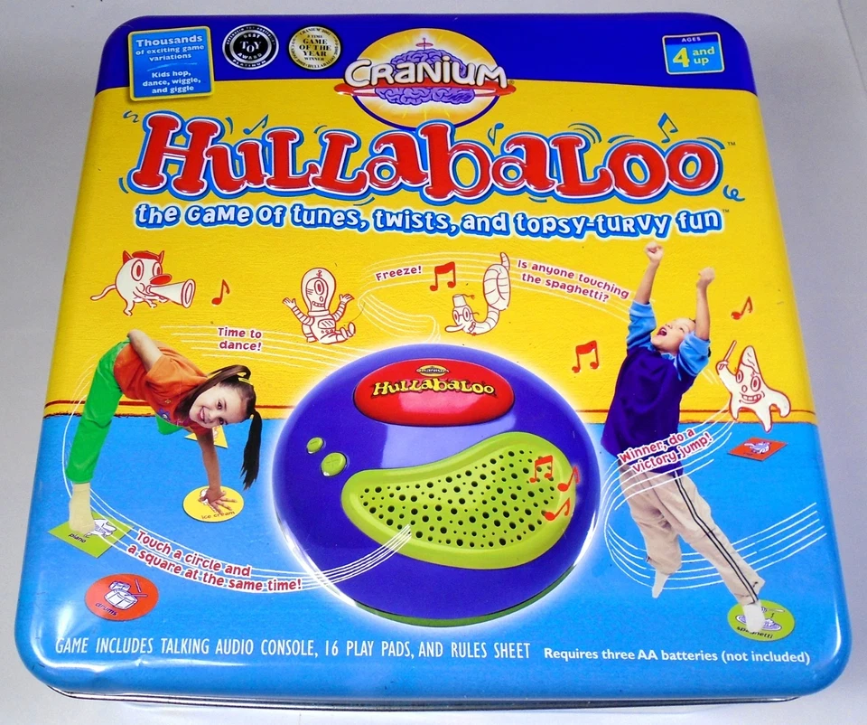 2004 Cranium Hullabaloo Game in Tin - Tunes, Twists & Topsy-Turvy Fun - Complete - Image 1 of 3