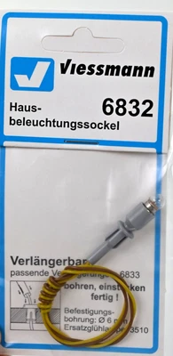 Viessmann Model Spielwaren 6832 N House Illumination Socket con bombilla Clear E 5,5 Foto 1 de 3