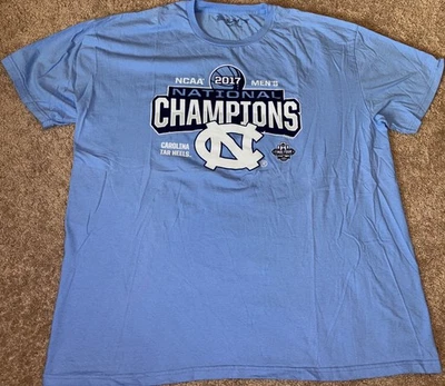 2017 UNC Tar Heels NCAA National Championship T-shirt Men’s XXL Short Sleeves - Image 1 of 4