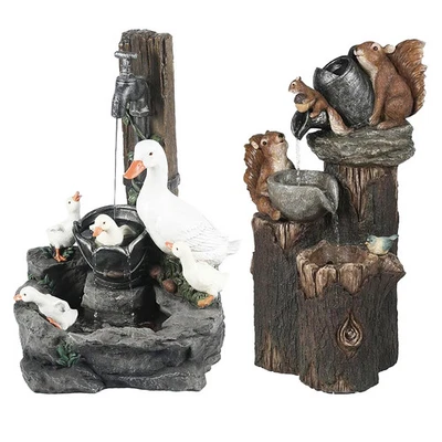 Garten Brunnen Set Wasserfontäne Tier Skulptur Fabelhafte Deko - Bild 1 von 4