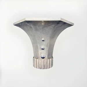 Vintage Machine Age Art Deco Theatre Wall Sconce Three Bulb REWIRED - Picture 1 of 21