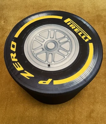 Pirelli Neumático Nylon Publiline Textil Asiento Taburete Otomano Raro Italia Exhibición Promo Foto 1 de 4